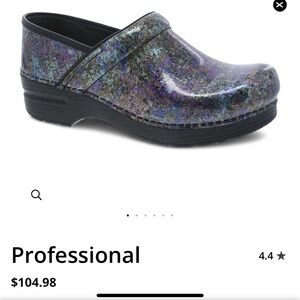 Dansko Women’s Metallic Ink Patent Leather Professional Clog Shoe Size 7.5-8